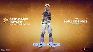How To Get Board Tech Jules Skin Now Free In Fortnite Unlocked Lego Board Tech Jules Style