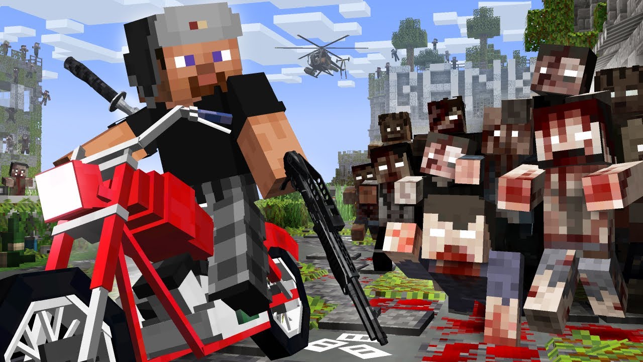 Sobreviví a Un Apocalipsis Zombie Extremo En Minecraft