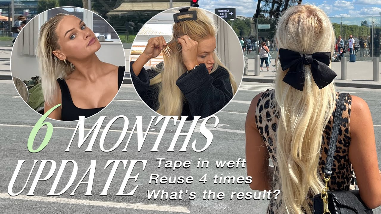 Invisible tape in weft at home | Endaring hair extensions review