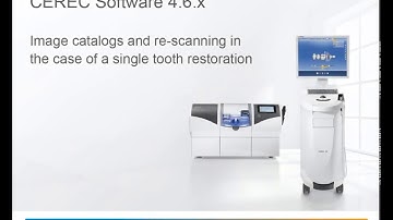 CEREC 4.6.x: Image catalogs and re-scanning in case of a single tooth restoration (en)