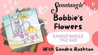 Bobbie's Flowers - Sanntangle Tile 628