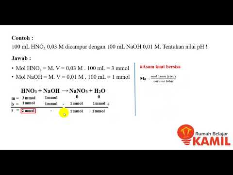 Kimia Kelas 11 : Asam dan Basa  (Menentukan pH campuran)