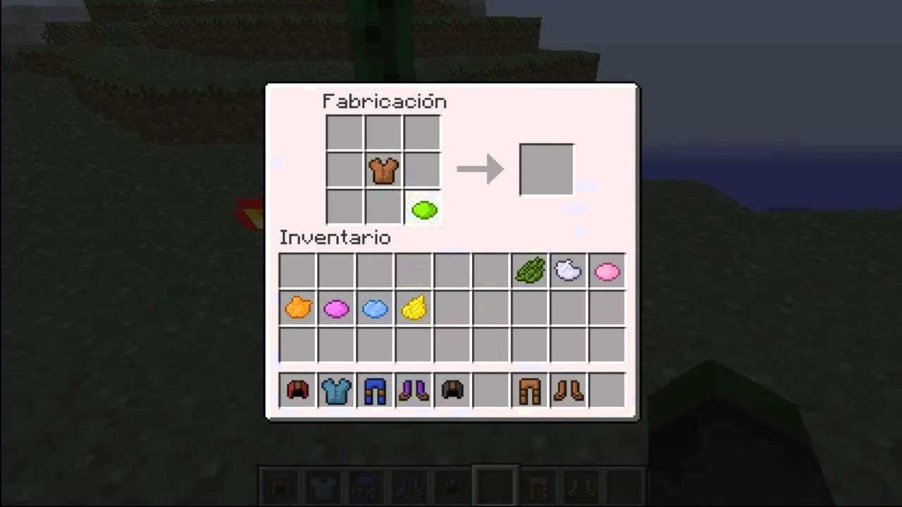 Como Pintar una Armadura de cuero en Minecraft) SIN - YouTube