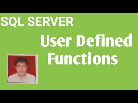 User Defined Function in Sql