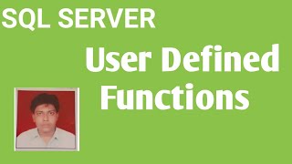 User Defined Function in Sql