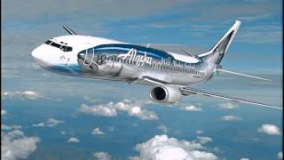 Air to Air Footage of Alaska Airlines Jets