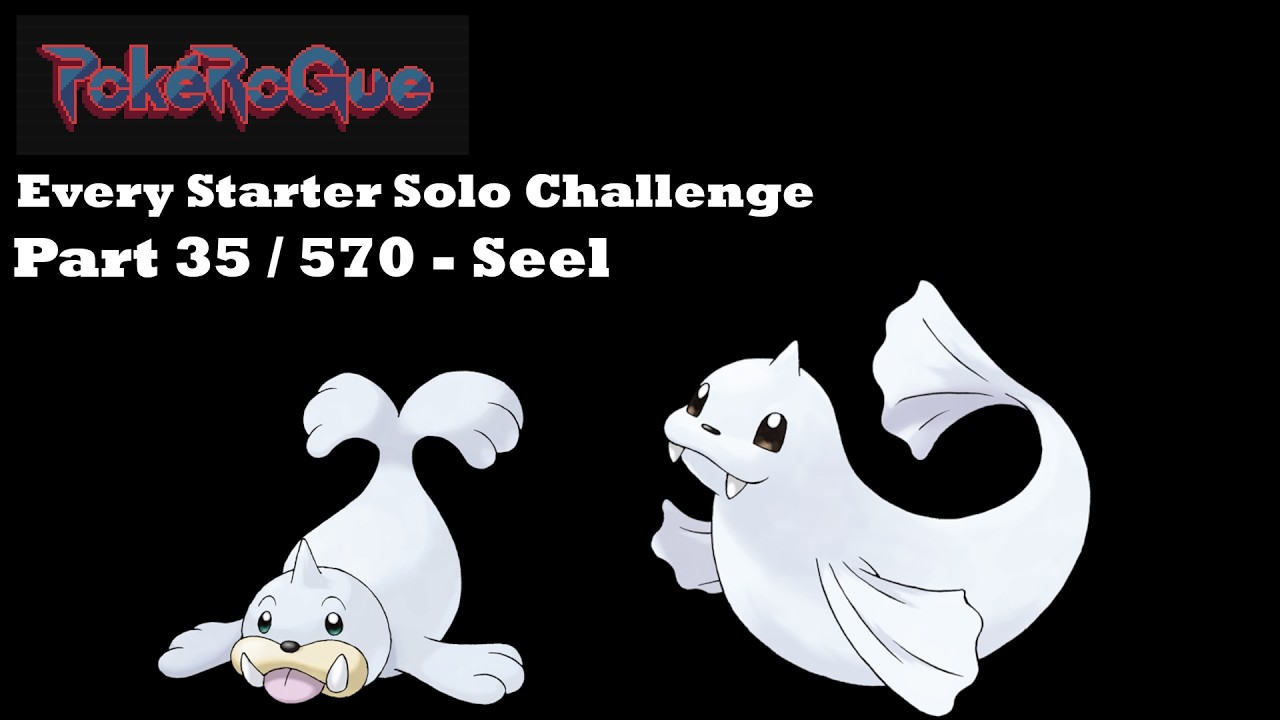 PokeRogue Solo Pokemon Challenge 35/570 - Seel Line