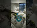 Satisfying butterfly bed room Epoxy butterfly  floor transformation #SHORTS #USA #EPOXY DIY