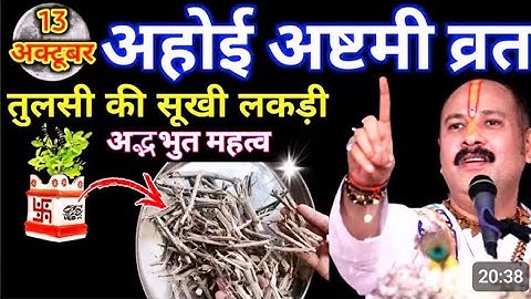 13 अक्टूबर 2025 अहोई अष्टमी व्रत के दिन तुलसी की सूखी लकड़ी वाला उपाय जरुर करे ||Pradeep Ji Mishra