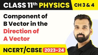 Component of B Vector in the Direction of A Vector - Vectors | Class 11 Physics