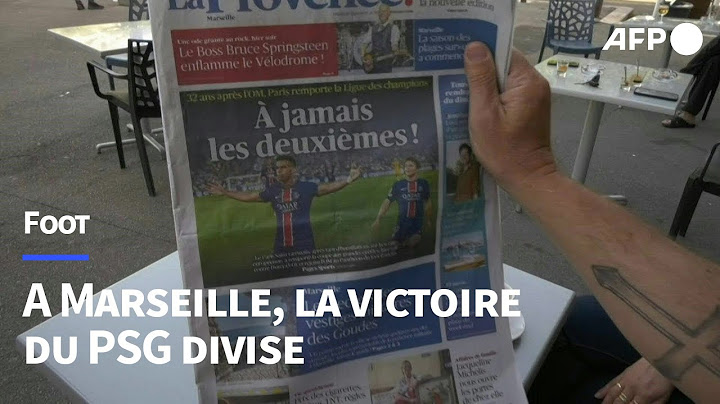 Après la victoire du PSG, les Marseillais se consolent d'être "à jamais les premiers" | AFP