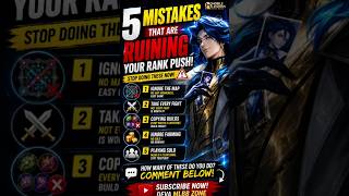 (हिंदी) 5 Mistakes Ruining Your Rank Push 😱 MLBB Tips #mobilelegends