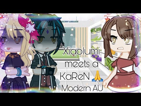 Xiaolumi meets a KaReN 😩🙏| Modern AU| Ft: Aether| Original ?| Genshin Impact x Gacha Club|
