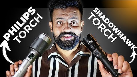 PHILIPS 9000mAh LED Torch Light VS Shadowhawk Flash Light Led Torch [ TORCH COMPARISON ] #philips