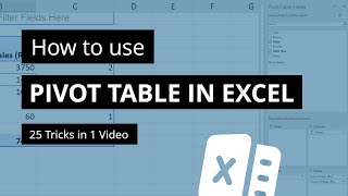 25 Pivot Table Tricks | Learn How to use Pivot Table in Excel