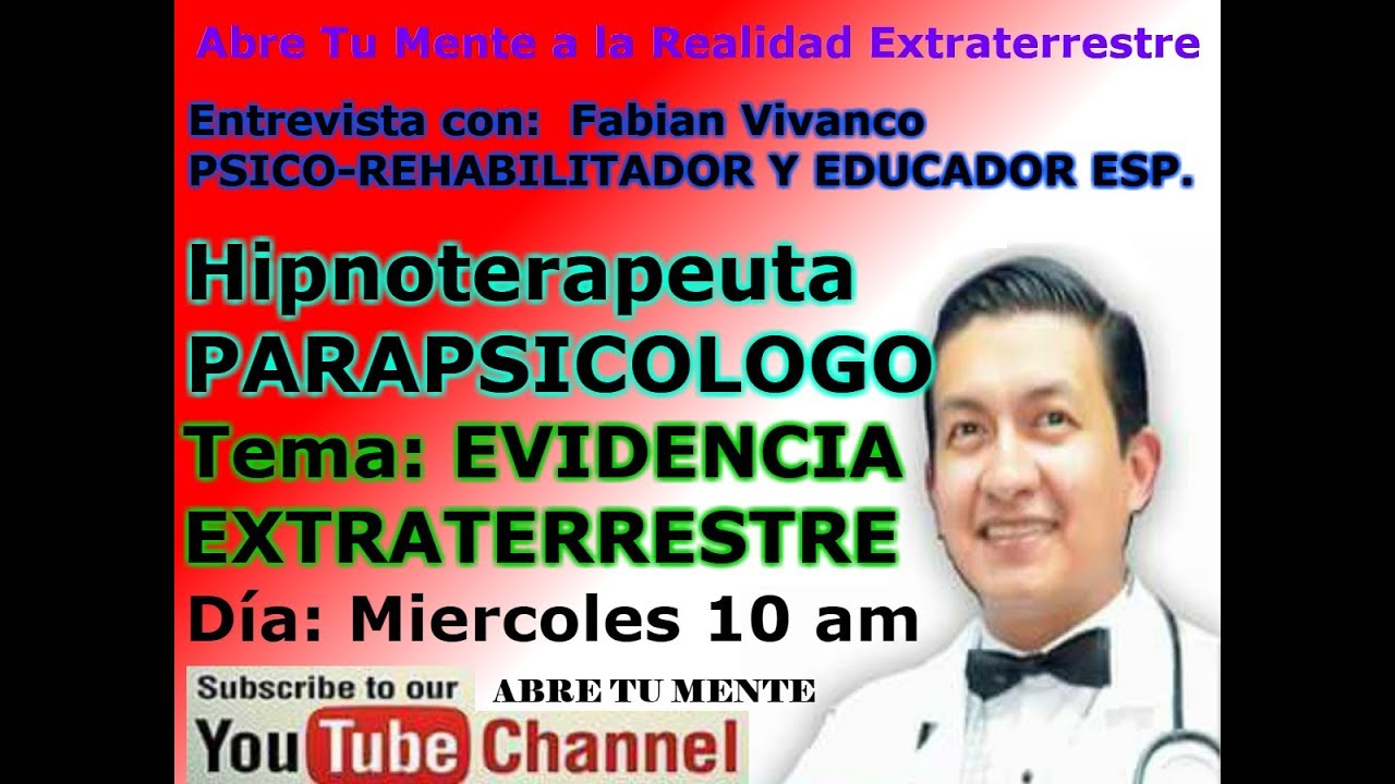 👽 Evidencia Extraterrestre con el Doctor Fabian Vivanco! hangouts on air alternative