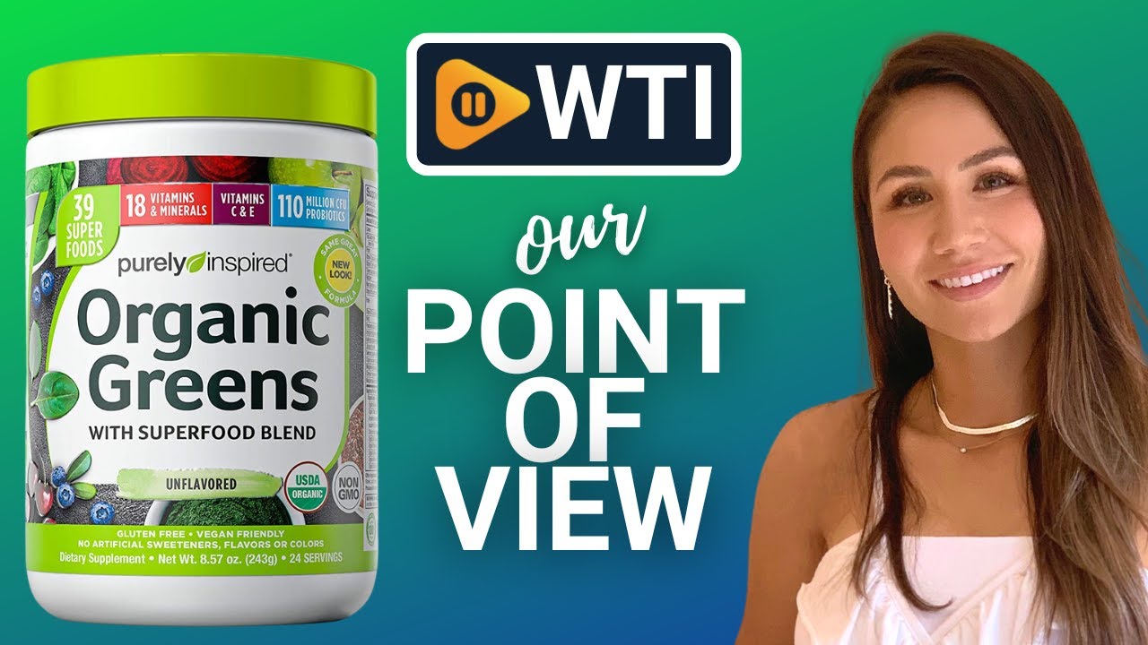 Greens Powder Smoothie Mix  Purely Inspired Organic Greens Powder  Superfood, Unflavored, 24 Servings (Package May Vary), 8.57 Ounce (Pack of  1) 