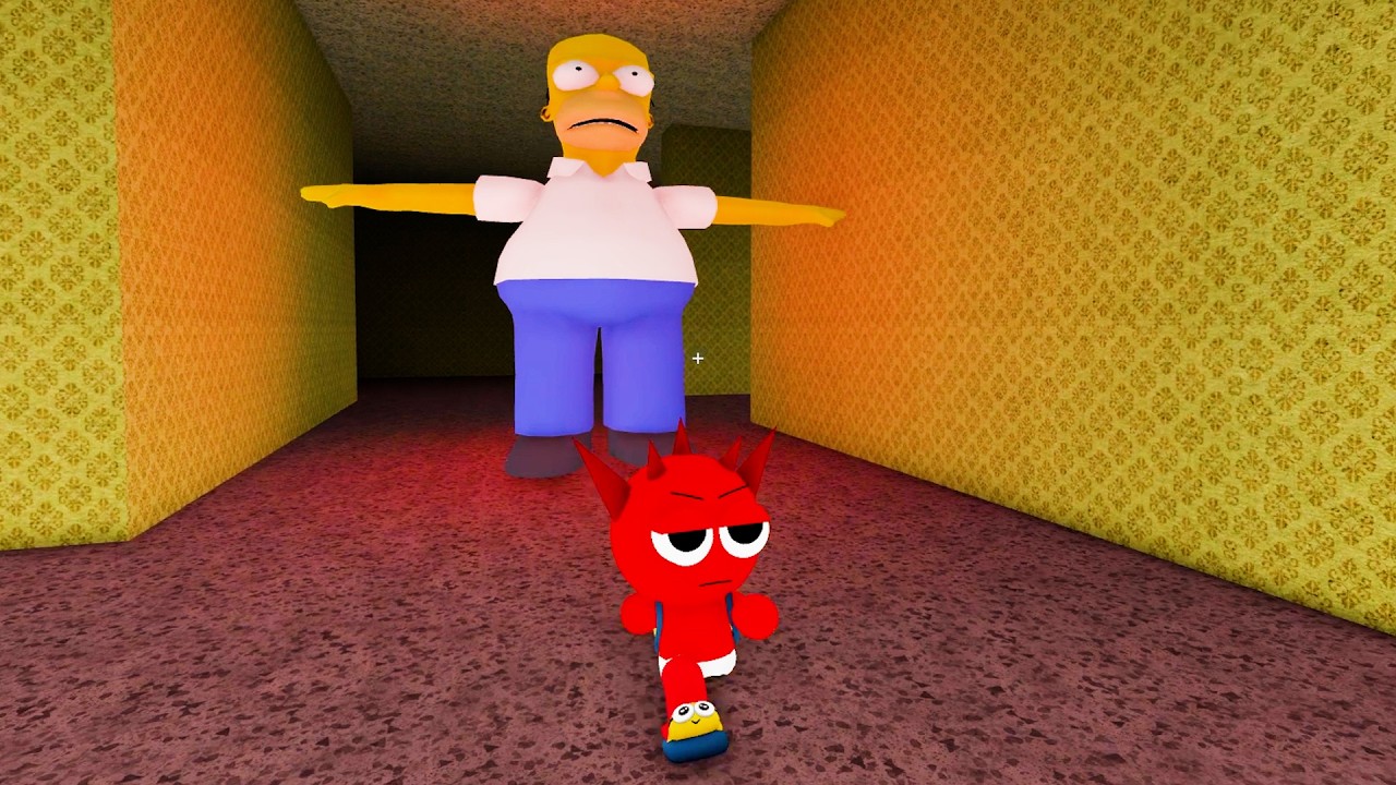 Sprunki Baby Raddy Played Homer Escape Obby in ROBLOX | Incredibox ...
