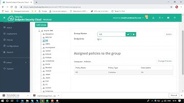 Seqrite EPS Cloud - How to add group?