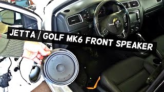 VW JETTA MK6 FRONT DOOR SPEAKER REMOVAL REPLACEMENT | VW GOLF MK6