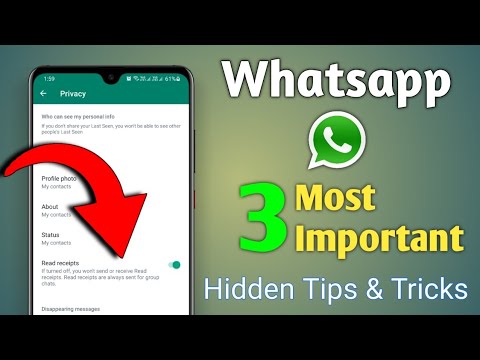 3 Most Important Hidden tips and tricks in whatsapp Read Receipts | how to hide whatsapp blue ticks