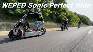 Electric Scooter WEPED Sonic Perfect Ride 140km/h ±5  (90MPH ±5)