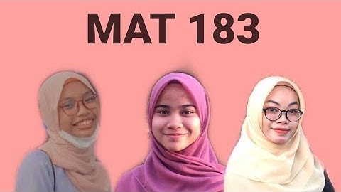 Video Assignment MAT 183 (Application of differentiation)