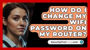 How Do I Change My WiFi Password On My Router? - SecurityFirstCorp.com