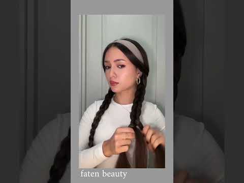 لمسة باندانا ناعمة وكيوت تسريحة باندانا ستايل ناعم لوك كيوت تسريحات سهلة باندانا تسريحات بنات