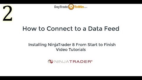 NinjaTrader 8 How To Connect to a Data Feed Video Tutorials Part 2