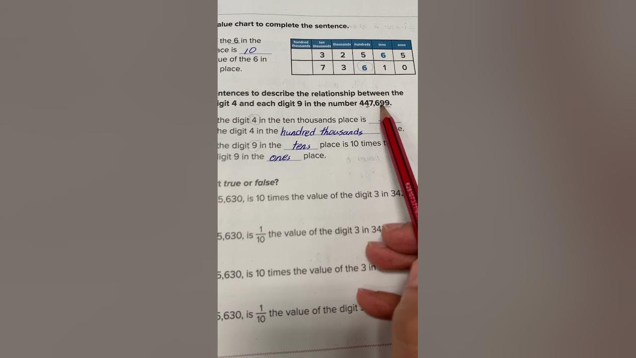 Reveal math grade 5 lesson 3-1 Generalize place value - YouTube
