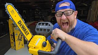 I BOUGHT A NEW CHAINSAW! Unboxing and Review DEWALT 12" 20v Cordless Daily Vlog 157
