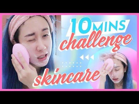 Video THỬ THÁCH 10 PHÚT SKINCARE SÁNG - TỐI | 10 MINS... - youtube