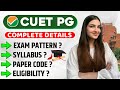 CUET PG 2023 syllabus dates exam pattern paper code fees  CUET PG Complete details   cuetpg