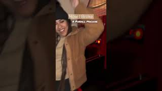 I broke the pinball machine at the arcade #arcade #gaming #games #pinball #fyp