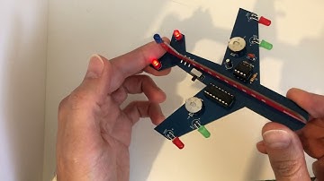 Airplane Flashing LED Circuit Kit. Learn to Solder Kit. DIY Electronic Kit. Home or School Project.