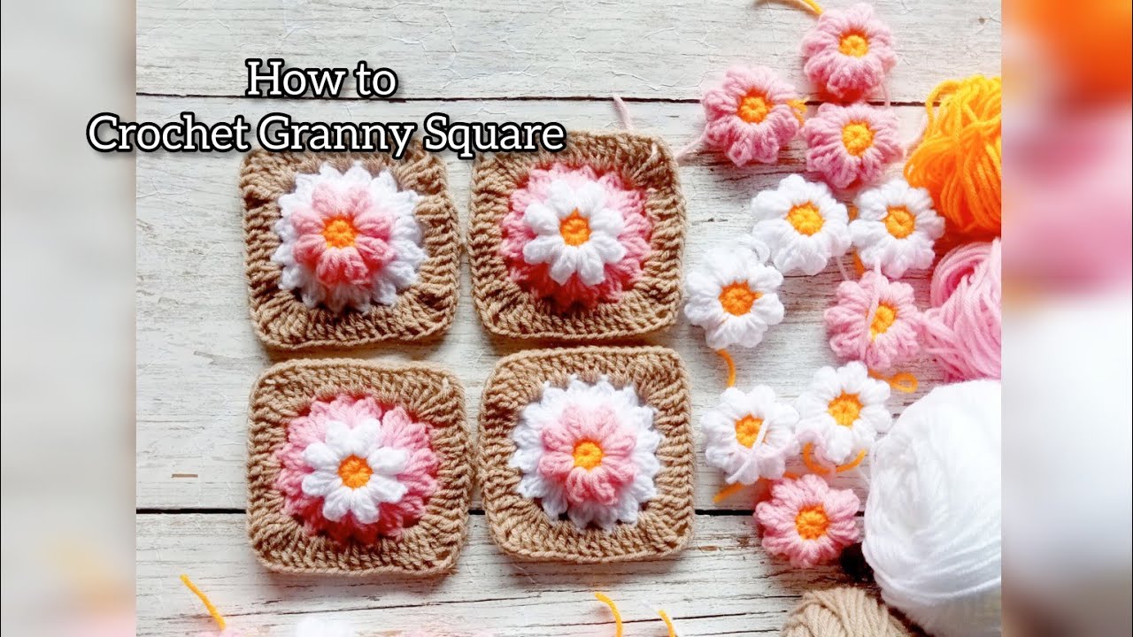 How to Crochet Granny Square - YouTube