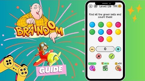 Braindom: Find all the green balls and count them!