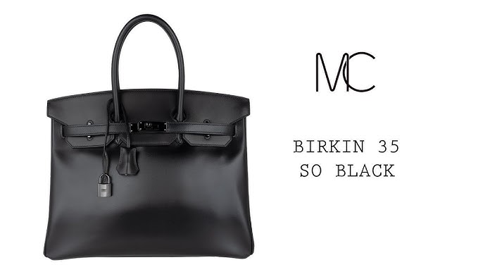 Birkin 35 Noir Box Leather GHW – Maison Wrist Aficionado