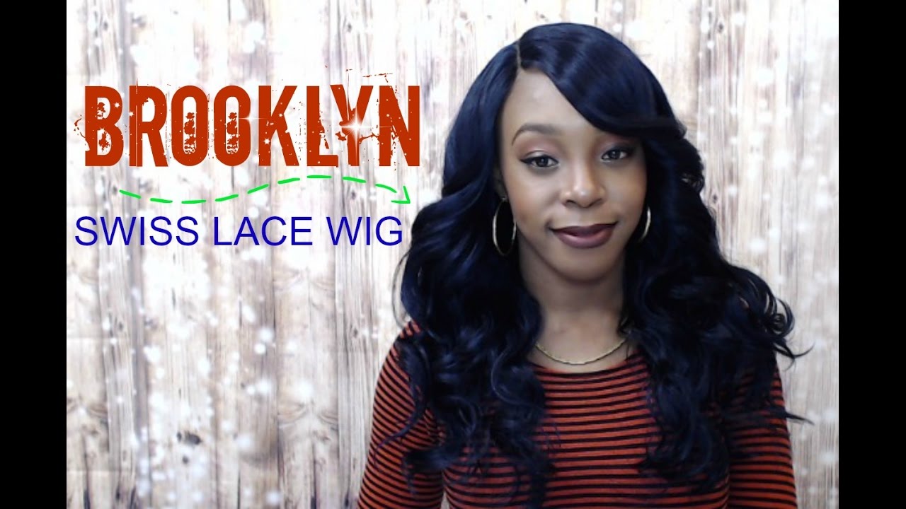NEW Outre Synthetic L-Part Swiss Lace Front Wig - BROOKLYN (futura) --/WIGTYPES.COM