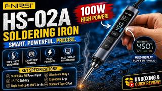 Famous 🔥 This Soldering Iron Heats Up in Seconds! | FNIRSI HS-02A | ZerOneTech Wealth