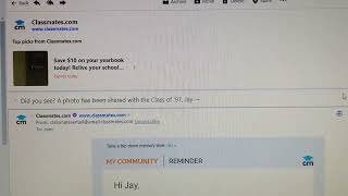 classmates com.  I don't like it short review.  They keep on sending my emails.