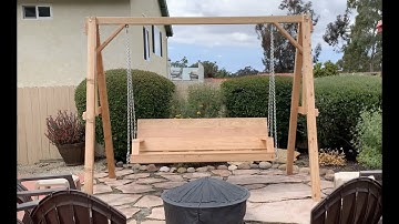 Backyard swing from scratch time-lapse