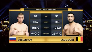 (+92kg) Suslenkov Artem (RUS) vs Bilal Laggoune (BEL) | IBA Champions' Night | February 3, 2024