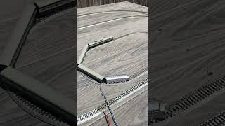 Kato 6 inch radius with passenger cars #train #modeltrains #nscale