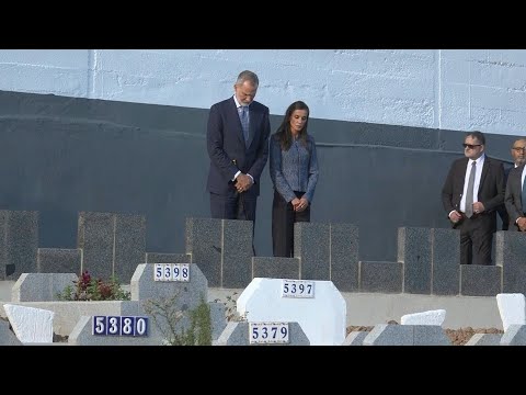 Spanish royals visit graves of migrants who died at sea in Ceuta | AFP