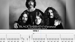 BLACK SABBATH - Paranoid [GUITARLESS BACKING TRACK + TAB]