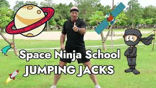 π Jumping Jacks with Space Ninja School! π₯·π₯ Letβs Move Like Ninjas!