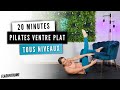 20 min  pilates ventre plat  pilates avec canap ou chaise  tous niveaux  flashfithome