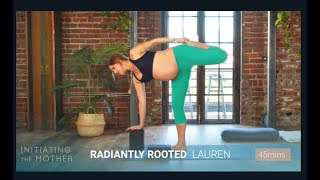 45 Minute Prenatal Yoga Third Trimester: Radiantly Rooted to Support Labor & Delivery